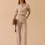 SÇL BELİ LASTİK DETAYLI RAHAT KESİM JEAN
