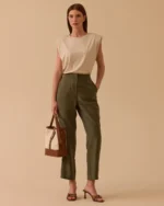 SÇL BELİ YARIM LASTİKLİ PANTOLON